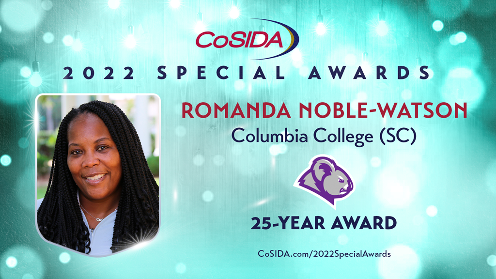 2022 Special Awards Salute: Romanda Noble-Watson (Columbia College (SC)), 25-Year Award